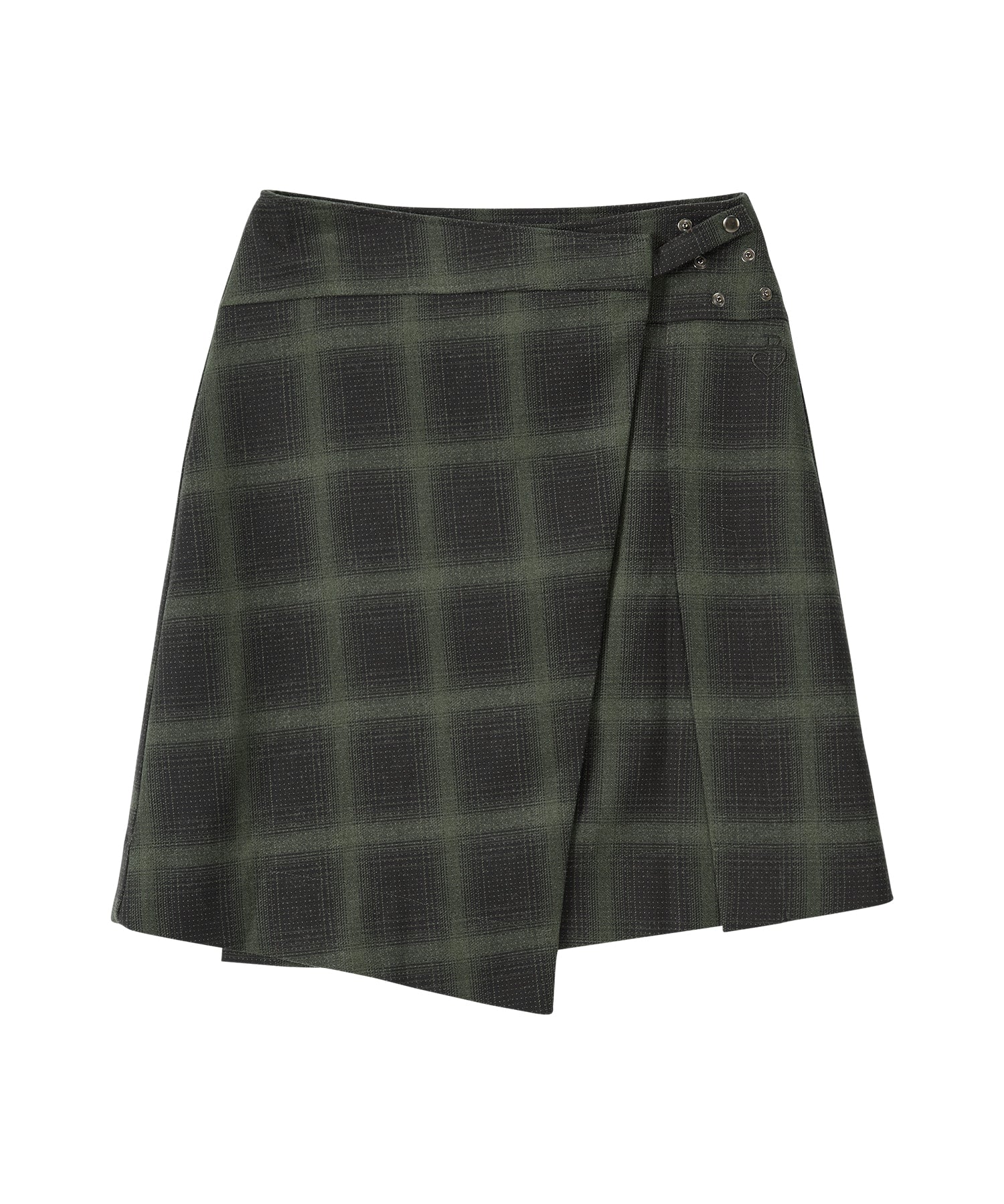 Bitter Cells Jane Check Wrap Skirt