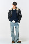 General Idea MAN Brushed Stretch Straight Denim Pants