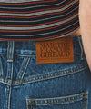 Marithé François Girbaud W RAW EDGE DENIM MINI SKIRT
