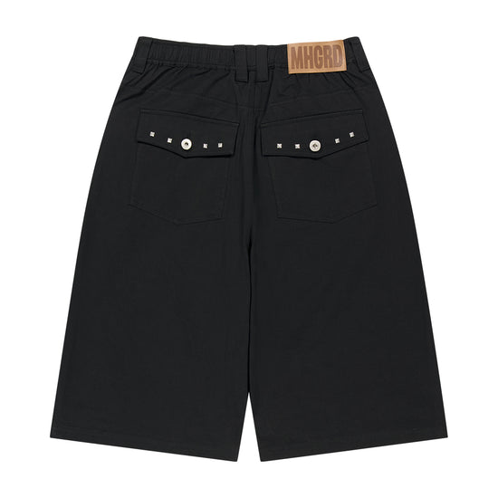 Mahagrid Cross Stud Twill Shorts