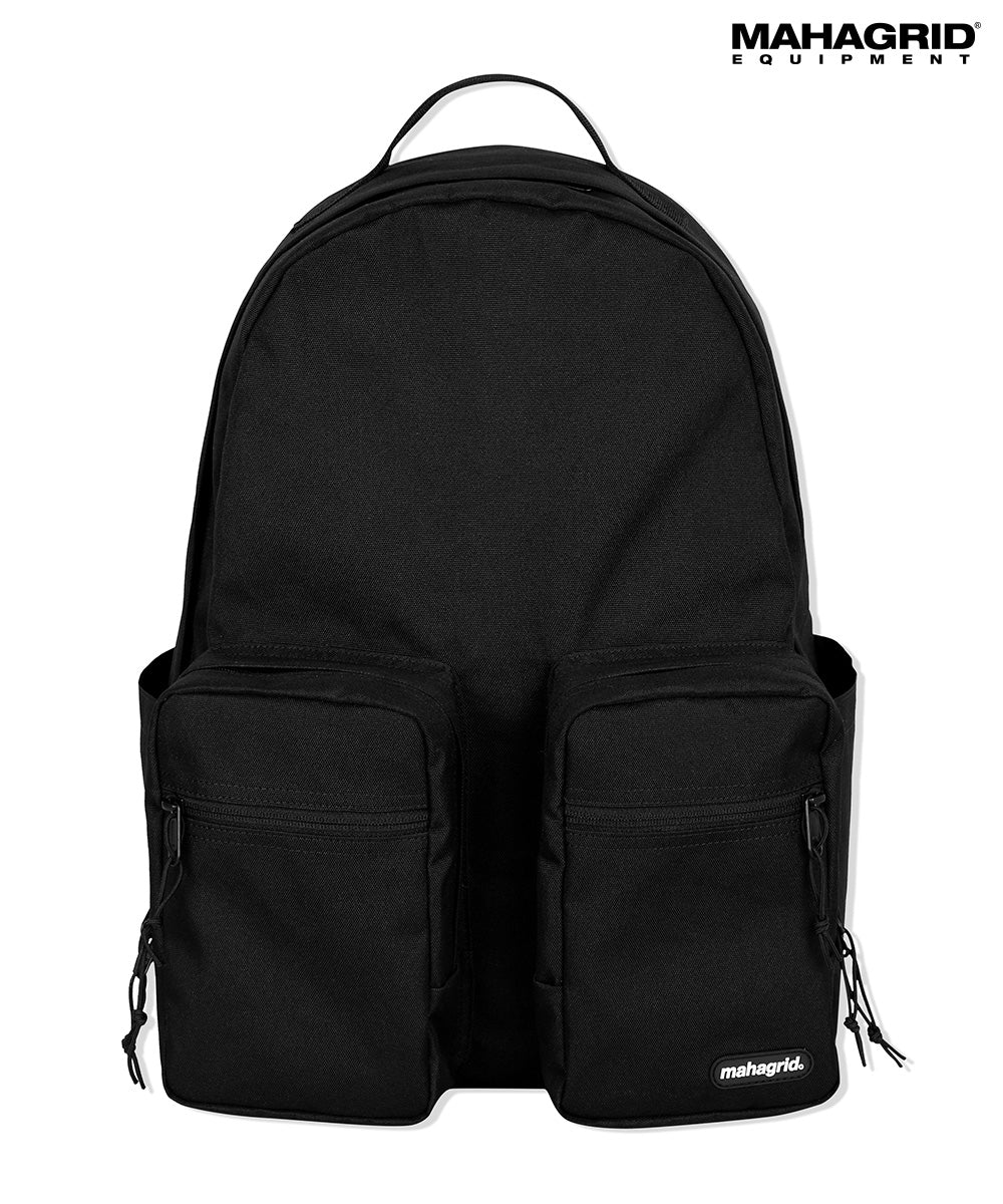 Mahagrid Two Pocket Backpack Black