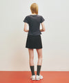 Marithé François Girbaud Marithé SPORT FLARE MINI SKIRT