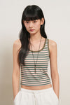 General Idea WOMAN Multi Stripe U-Neck Sleeveless