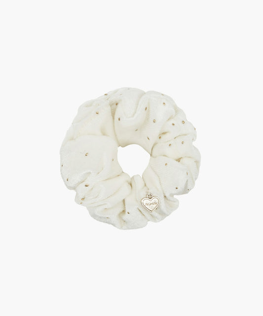 Marithé François Girbaud ENFANT HEART LOGO SCRUNCHIE
