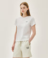 Marithé François Girbaud W SMALL REGULAR LOGO TEE