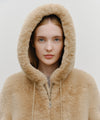 Marithé François Girbaud Women's Hooded Faux Fur Jacket