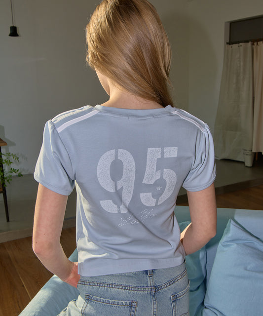 Bitter Cells 95 V Neck Cheering Tee