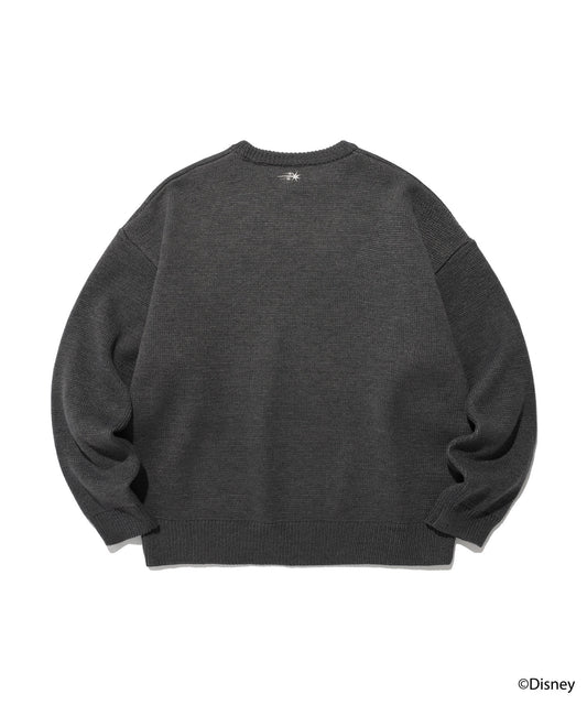 Nice Ghost Club Fantasia Mickey Mouse Knit [Charcoal]