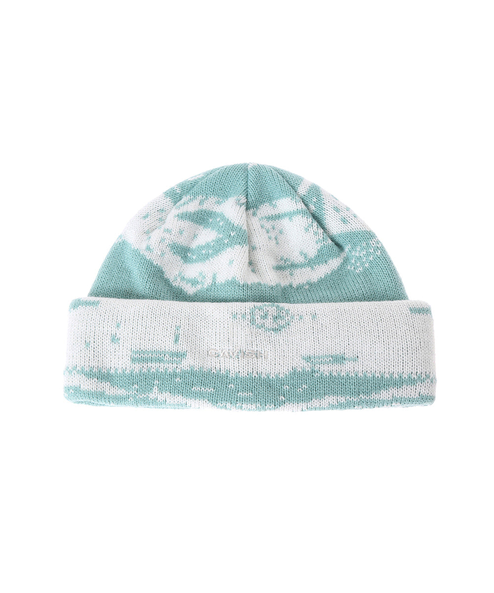 Cavish CIRRUS JACQUARD BEANIE [GREEN]
