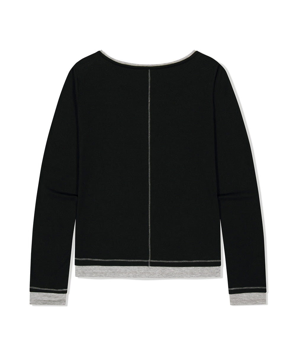 Mahagrid TRUTH LAYERED LONG SLEEVE TEE
