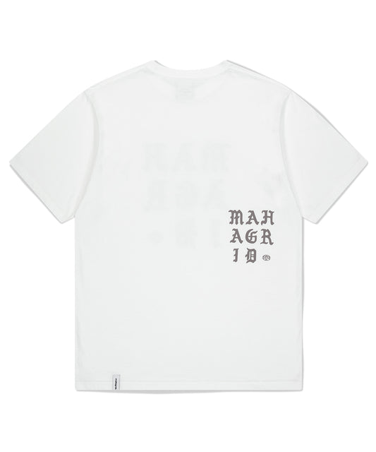 Mahagrid Letters Logo Tee White