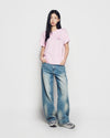 ADLV Woman Fuzzy Bear Short Sleeve T-Shirt