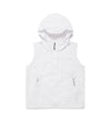 Cavish Women's Hooded Vest Windbreaker in White