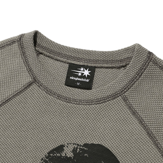 Nice Ghost Club Doll and the Girl Waffle Long Sleeve Tee