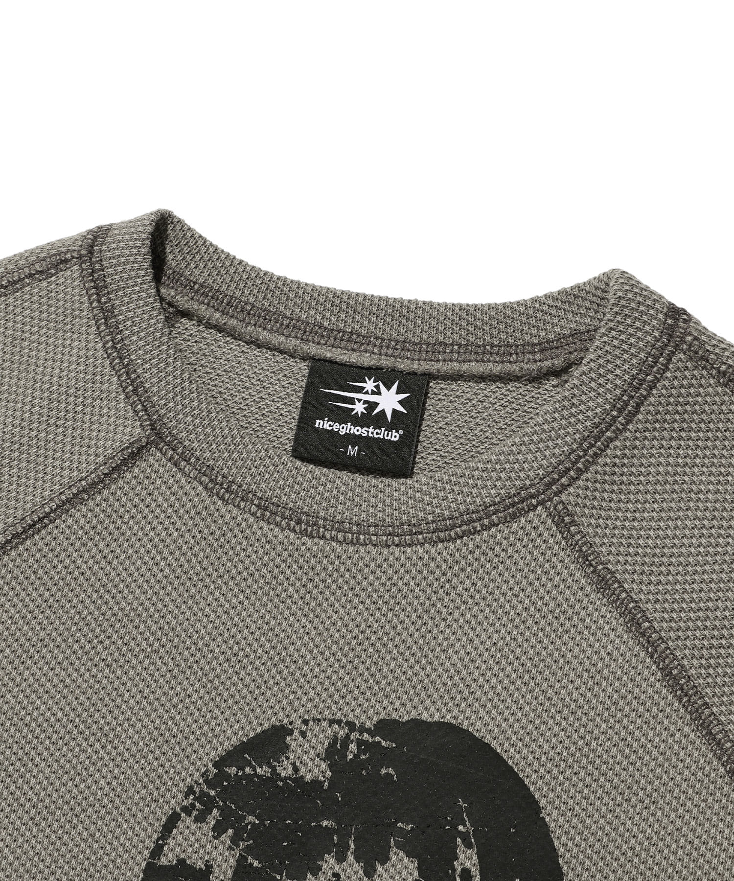 Nice Ghost Club Doll and the Girl Waffle Long Sleeve Tee