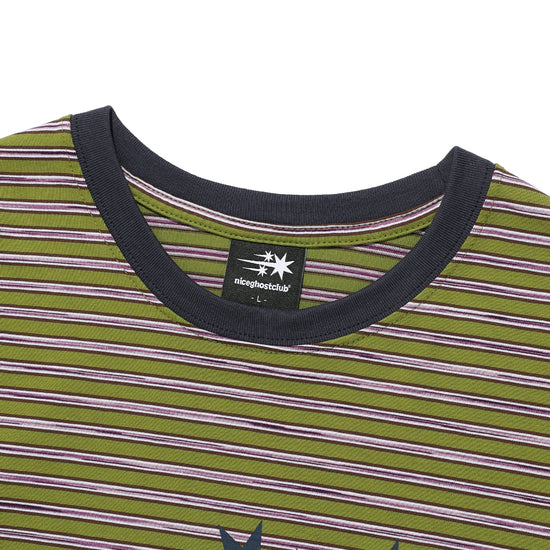 Nice Ghost Club Stripe 3Star Long Sleeve Tee [Green]