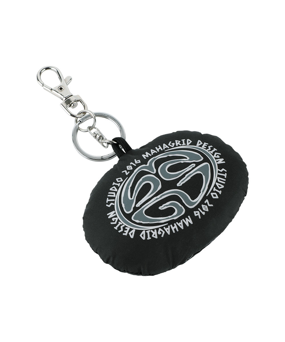 Mahagrid Doodle Eclipse Puffer Keyring [Black]