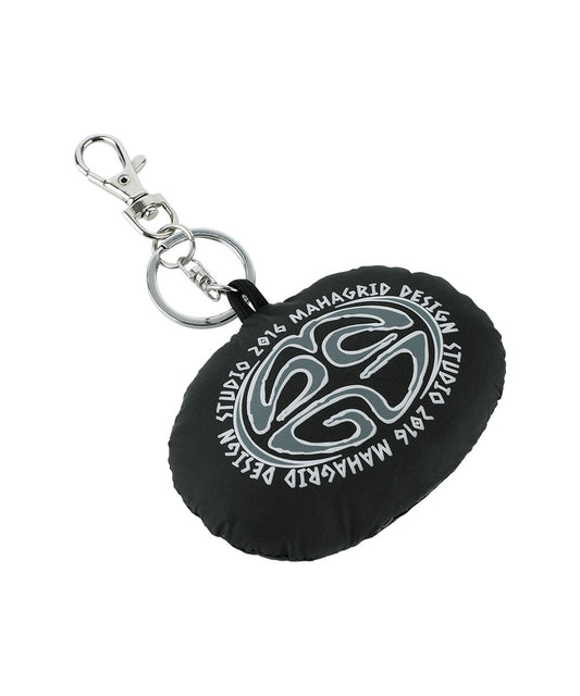 Mahagrid Doodle Eclipse Puffer Keyring [Black]