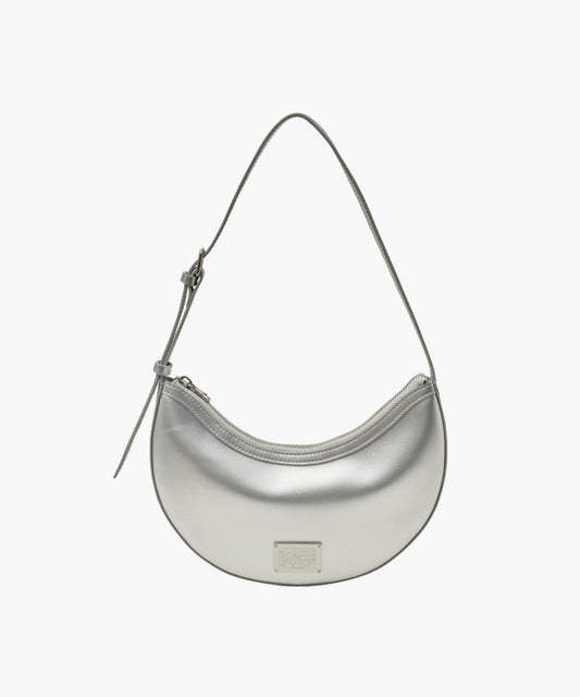 Marithé François Girbaud Classic Logo Half Moon Shoulder Bag Red