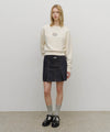 Marithé François Girbaud W Marithé Love Graphic Crop Sweatshirt Black