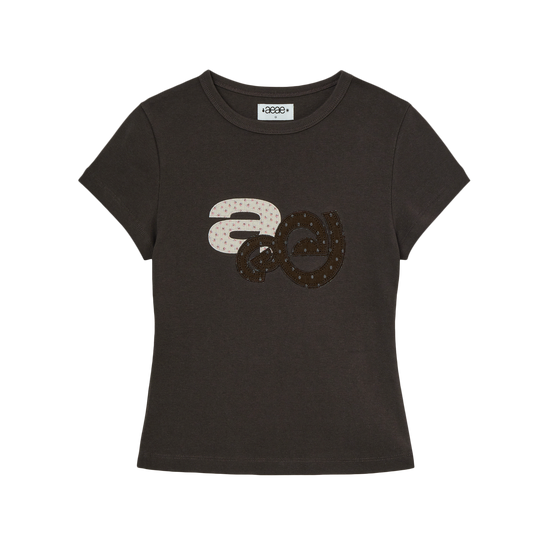 AEAE Applique Flower Logo Tee