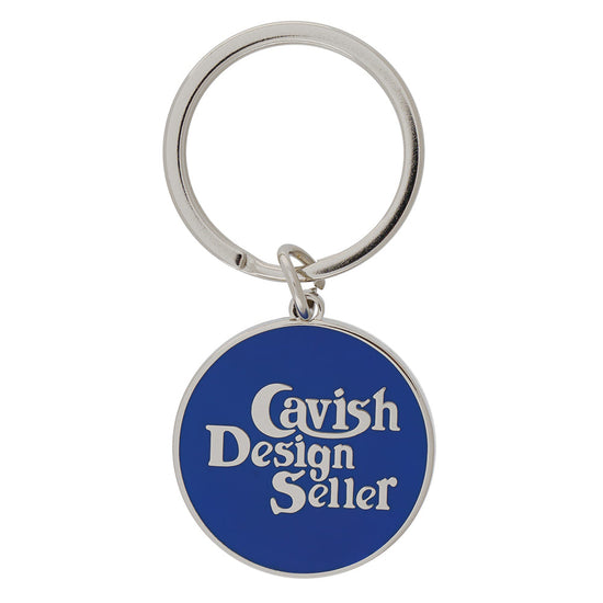 Cavish Cavish Logo Metal Keyring [Blue]