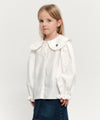 Marithé François Girbaud Kids White Frill Collar Blouse