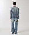 Mahagrid Star Flared Denim Pant Light Blue