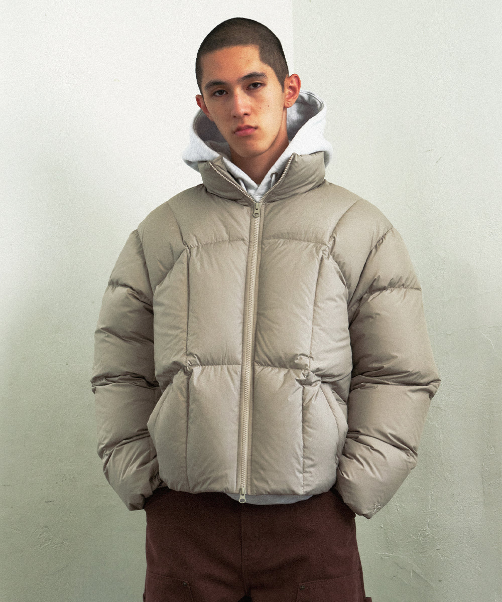 Mahagrid Curved Duckdown Parka [Khaki]