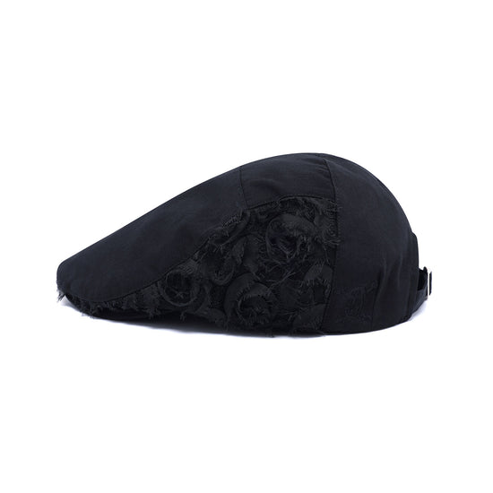 Nice Ghost Club Flower Lace Skull Hunting Cap