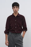 General Idea Unisex Slim Fit Corduroy Open Collar Shirt