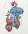 Nice Ghost Club Motorcycle Blue Boy Big Big Tee [White]