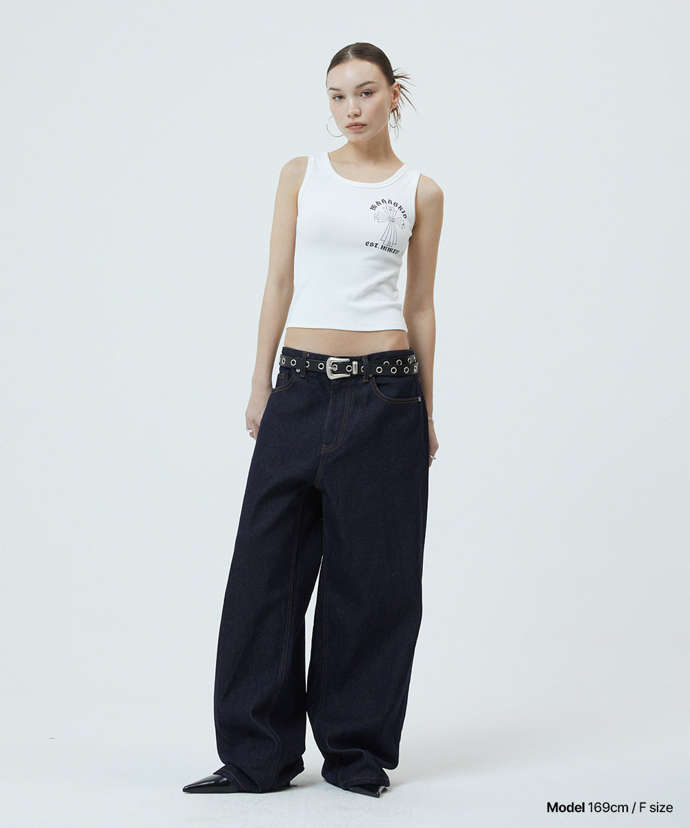 Mahagrid Cross Stud Tank Top