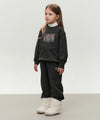 Marithé François Girbaud Kids Doodle Classic Logo Sweat Pants (Brushed) Dark Green