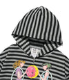 Nice Ghost Club Gakiya Isamu Stripe Hoodie Zip Up [Grey]