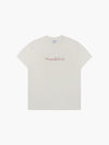 ADLV Chain Embossing Script Printing Short Sleeve T-Shirt