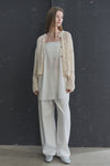 General Idea WOMAN Washing Curved Denim Pants [IVORY]