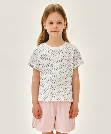 Marithé François Girbaud Kids All Over Flower T-Shirt White