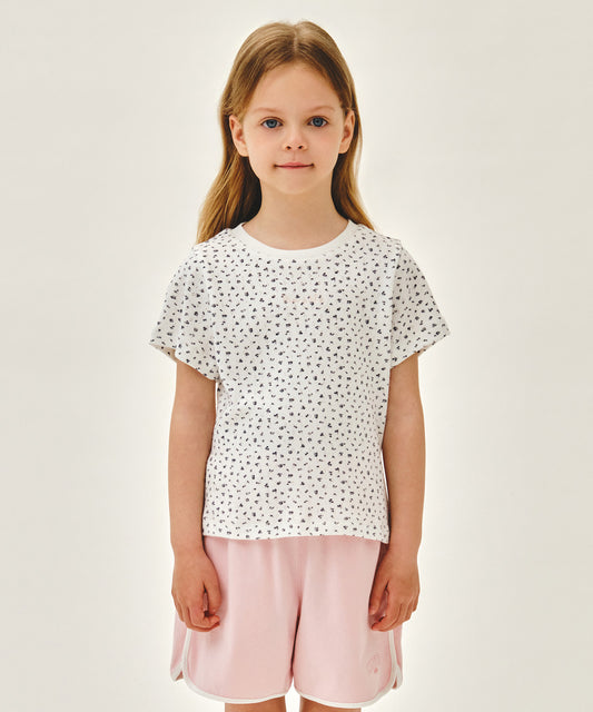 Marithé François Girbaud Kids All Over Flower T-Shirt White