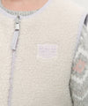 Marithé François Girbaud Kids Classic Logo Reversible Fleece Vest Light Purple