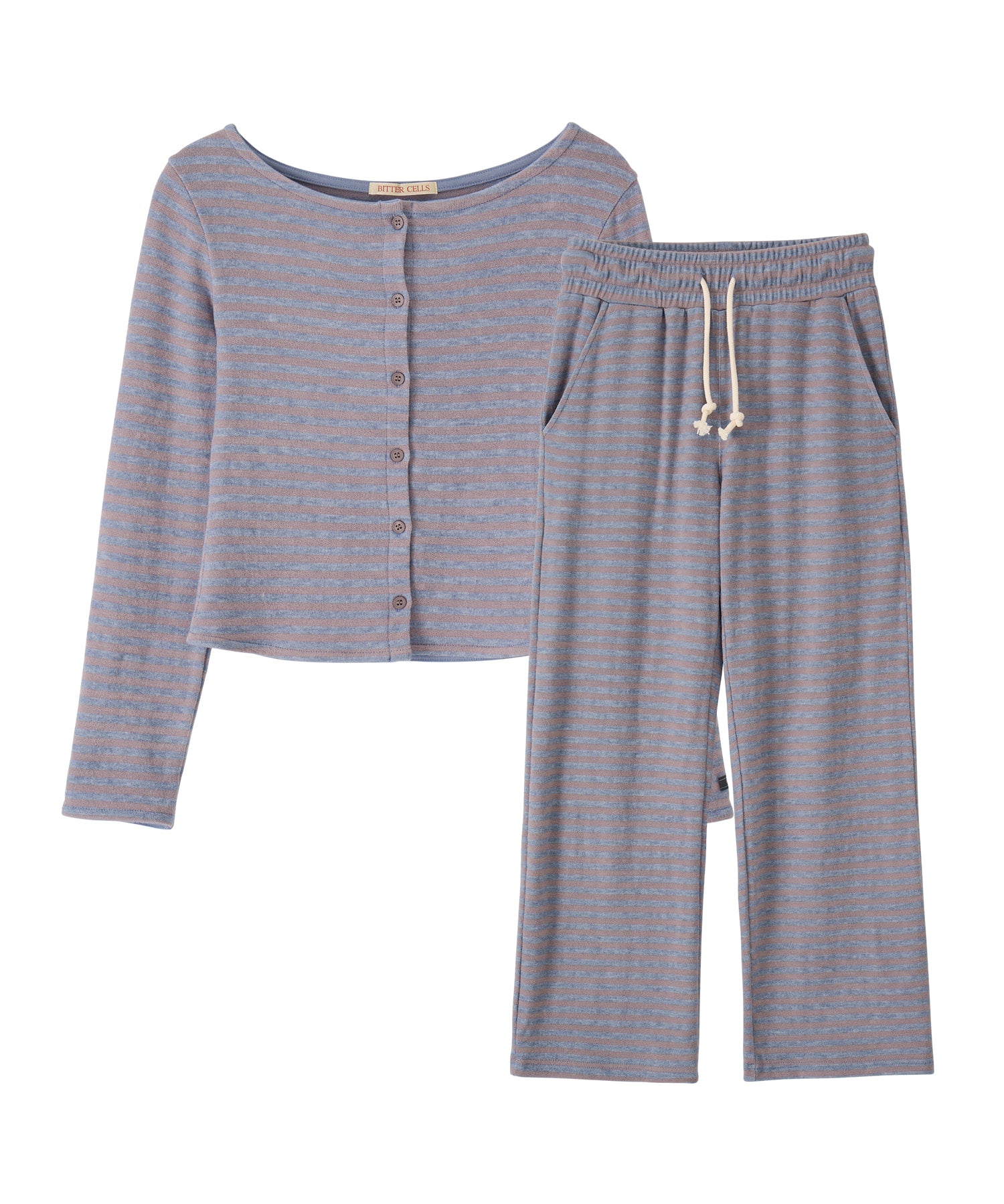 Bitter Cells [Set] Essential ST Knit Cardigan & Pants - 3 Colors