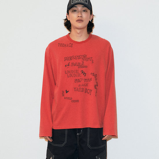 Mahagrid Washed 10 Years Long Sleeve Tee