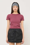General Idea WOMAN Stripe Crew Neck Half Knit