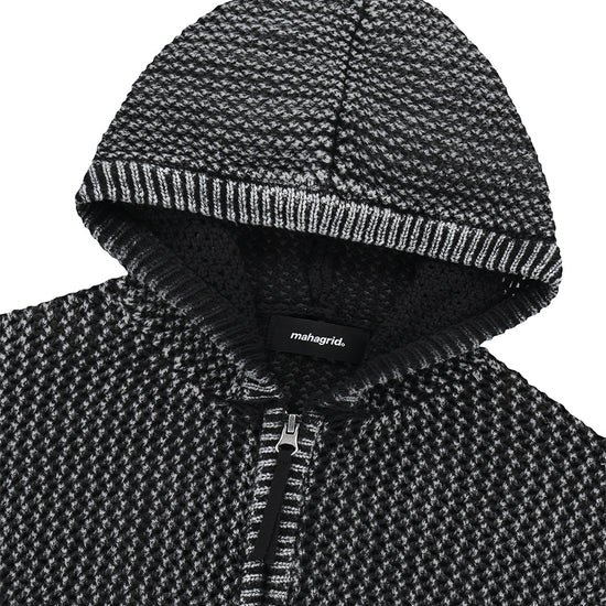 Mahagrid Pigment Mesh Zip Up Knit