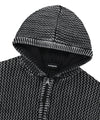 Mahagrid Pigment Mesh Zip Up Knit