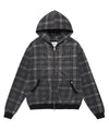 Cavish Stud Union Jack Zip Up Hoodie Black
