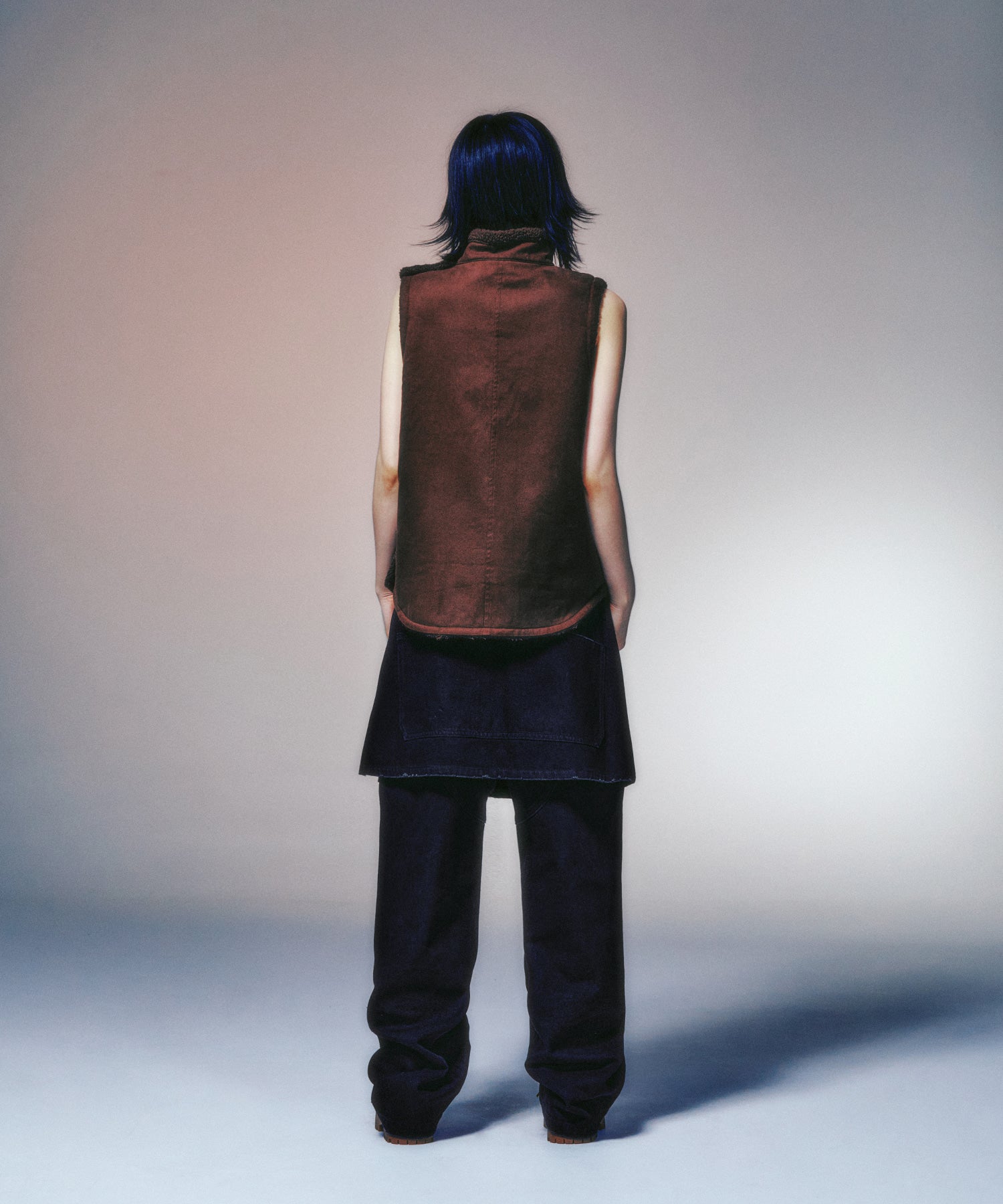 Nice Ghost Club Fleece Bulletproof Vest [Brown]