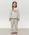 Marithé François Girbaud Kids Doodle Classic Logo Sweatpants (Brushed) Oatmeal