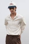 General Idea Unisex Slim Fit Corduroy Open Collar Shirt