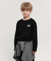 Marithé François Girbaud Kids Doodle Classic Logo Long Sleeve Tee White